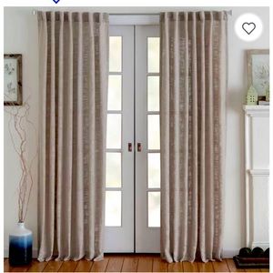 NWT - 84” EASTWOOD Rod Pocket Back Tab Curtains - Set of 2 - Tan